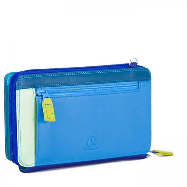 Mywalit Portafoglio multifunzione con zip su tre lati e tracolla Seascape Offerta
