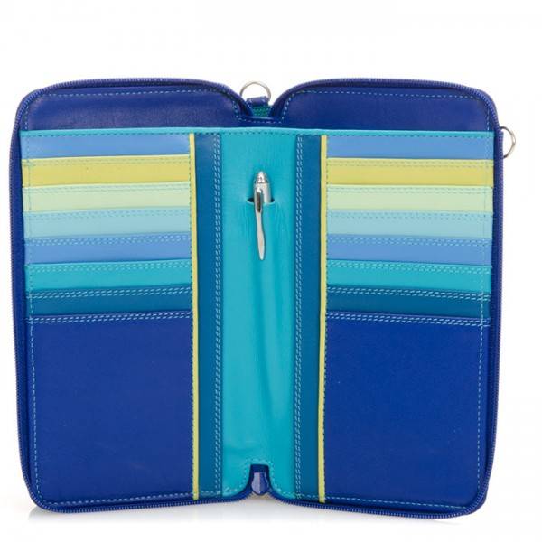 Mywalit Portafoglio multifunzione con zip su tre lati e tracolla Seascape Offerta