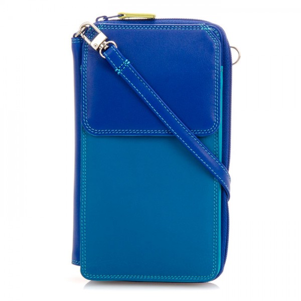 Mywalit Portafoglio multifunzione con zip su tre lati e tracolla Seascape Offerta