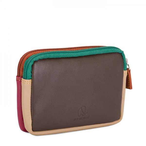 Mywalit Portafoglio/Astuccio in Pelle con doppia Zip Bosco Hotsell