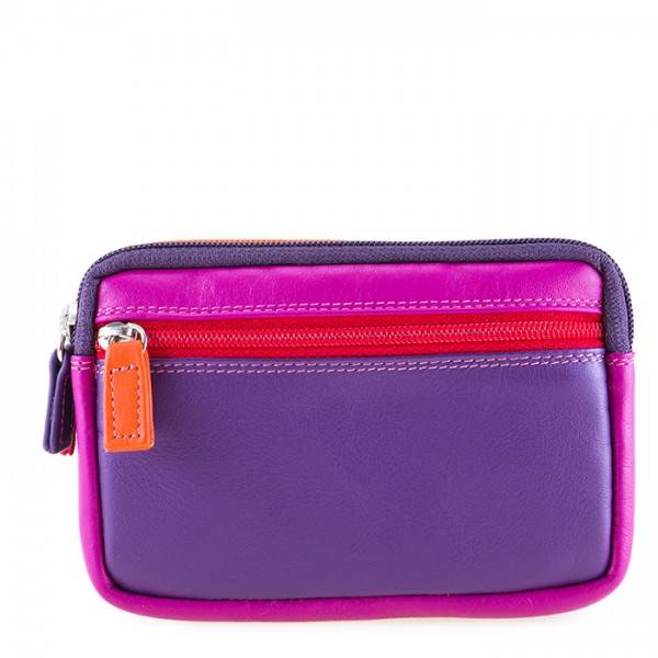 Mywalit Portafoglio/Astuccio in Pelle con doppia Zip Sangria Multi Saldi Di Fabbrica