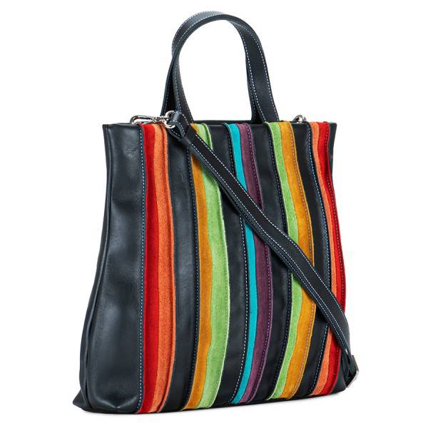 Mywalit Borsa Shopper Laguna in pelle e camoscio Nero Fino Al -60%