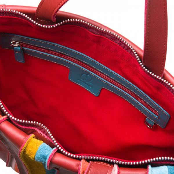 Mywalit Borsa Shopper Laguna in pelle e camoscio Vesuvio Shopping Online