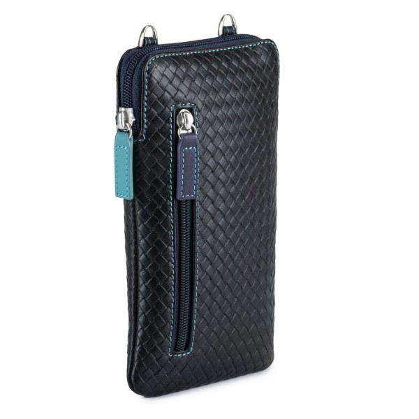 Mywalit Organiser Porta Telefono linea Embossed Nappa Black Pace Economico