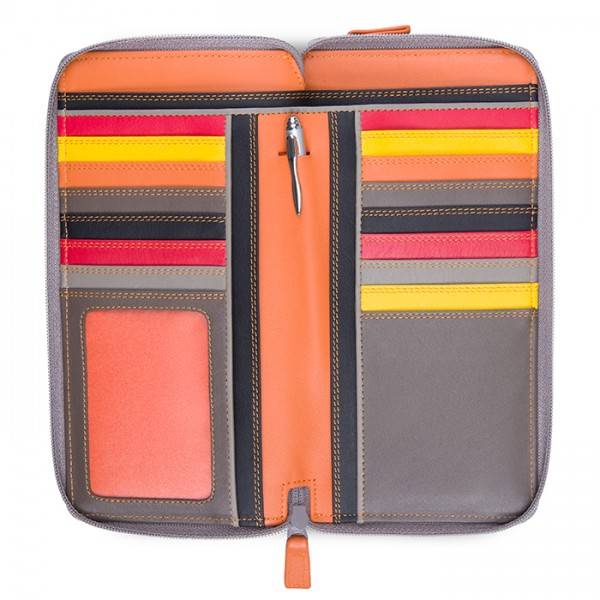 Mywalit Portafoglio con doppia zip grande Fumo Italy