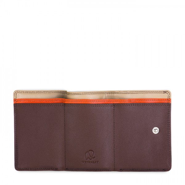 Mywalit Portafoglio in pelle a tre ante Cacao Novità