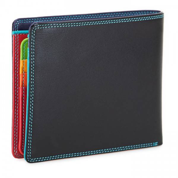 Mywalit Portafoglio da uomo grande con lente e protezione RFID Nappa Black Pace Consegna Veloce