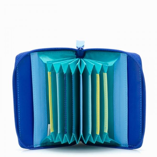Mywalit Porta carte di credito con zip Seascape In Vendita