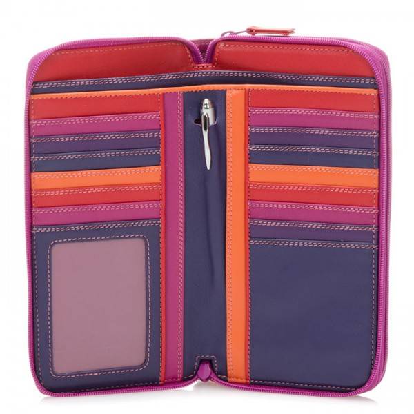Mywalit Portafoglio con doppia zip grande Sangria Multi Offerta