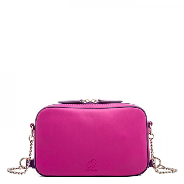 Mywalit Borsa a Tracolla in Pelle Piccola Sangria Multi Offerte