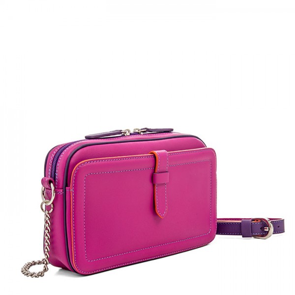 Mywalit Borsa a Tracolla in Pelle Piccola Sangria Multi Offerte