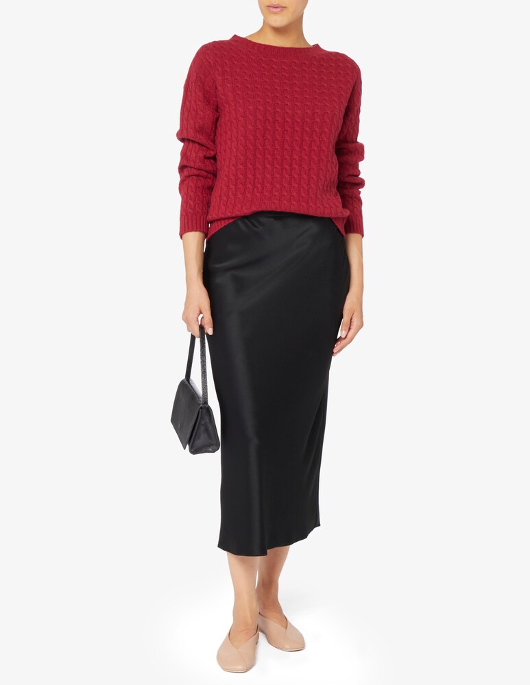 Elizabeth Ascot Maglione scollo a barca con treccia Nuova