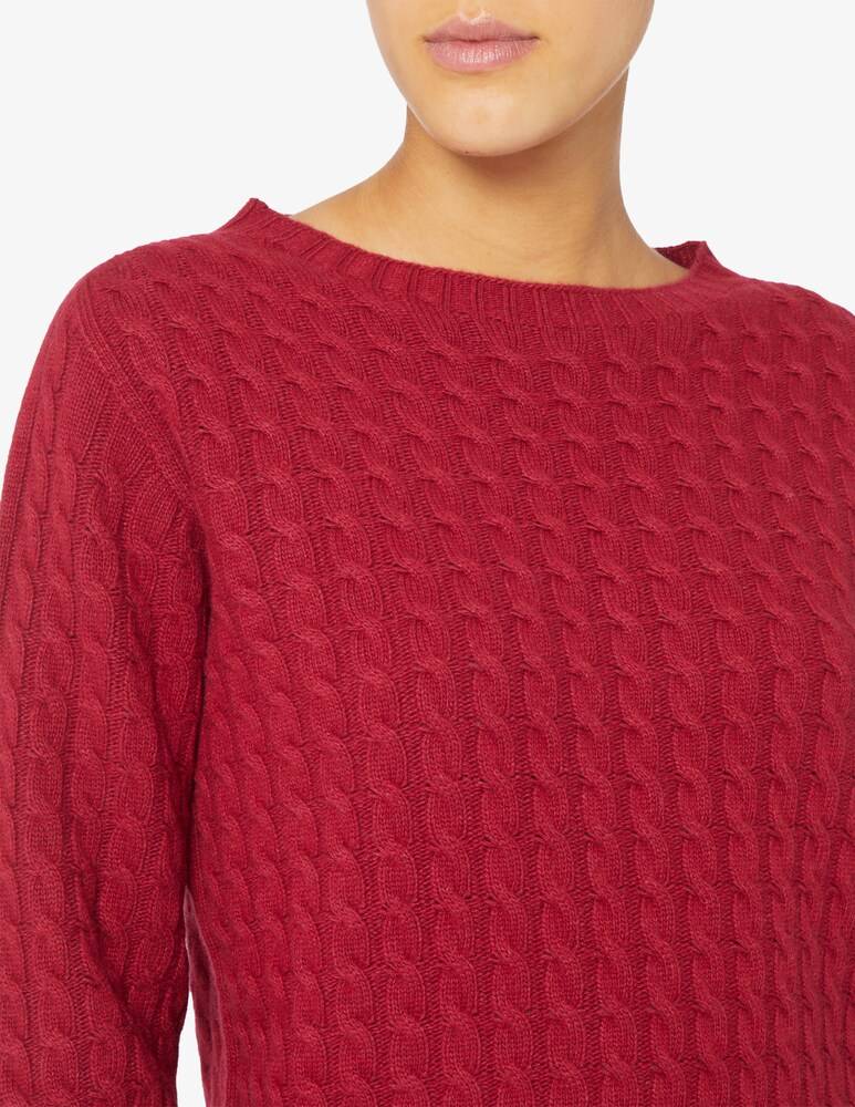 Elizabeth Ascot Maglione scollo a barca con treccia Nuova