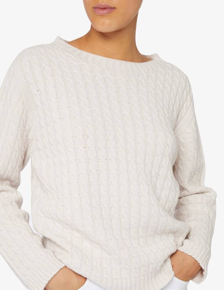 Elizabeth Ascot Maglione scollo a barca con treccia Soddisfazione Garantita