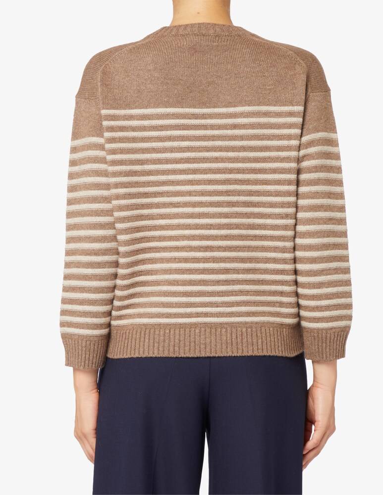 Rinascente Collection Maglione girocollo a riga boxy Economico