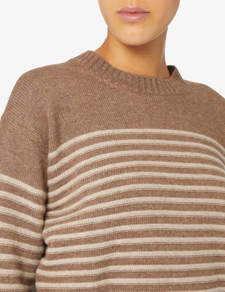 Rinascente Collection Maglione girocollo a riga boxy Economico