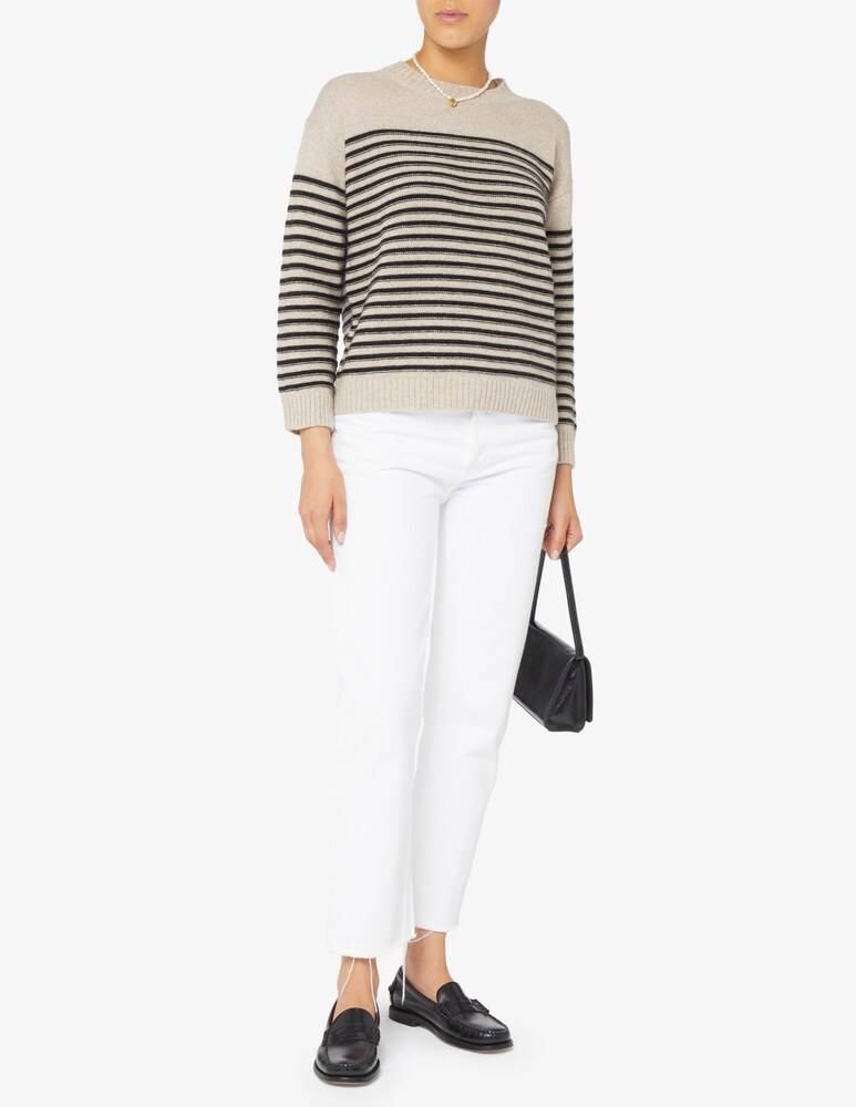 Rinascente Collection Maglione girocollo a riga boxy Online