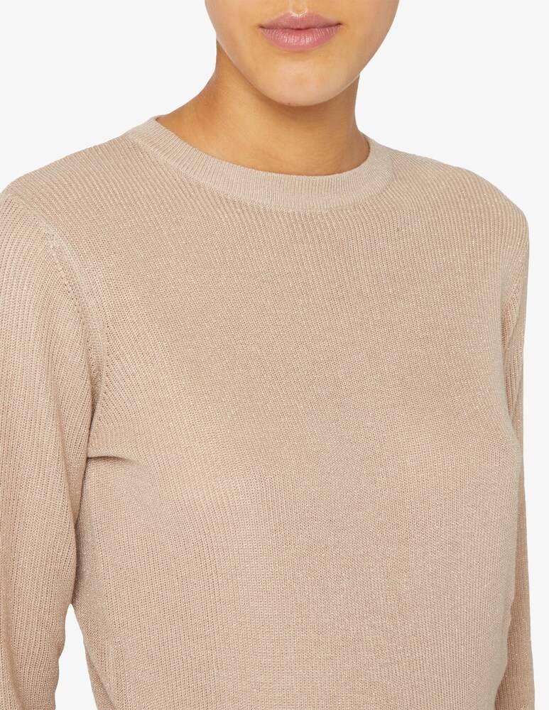 EMME Marella Kiku manica lunga fitted lurex Nuovo