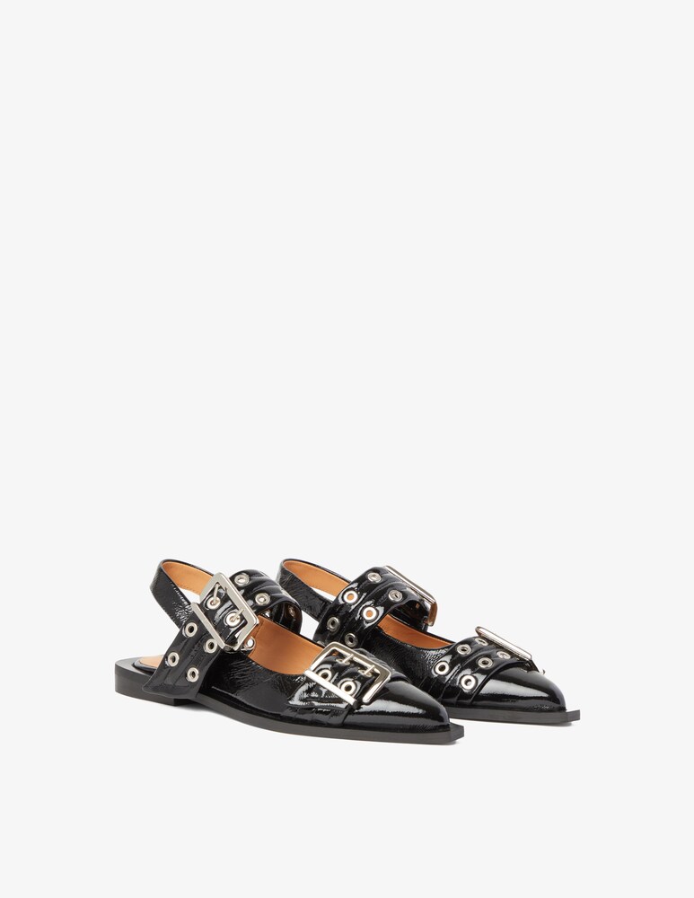 Ganni Ballerina Feminine Buckle 2025
