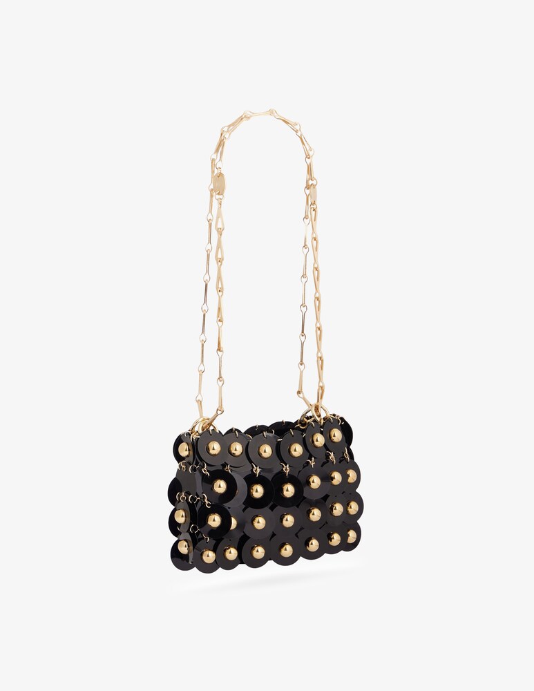 Rabanne Borsa Black Sparkle Nano Sphere Shopping Online