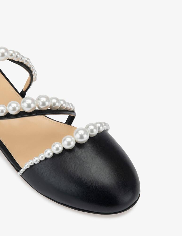 Mach & Mach Ballerine con perle a punta chiusa Sirene In Vendita