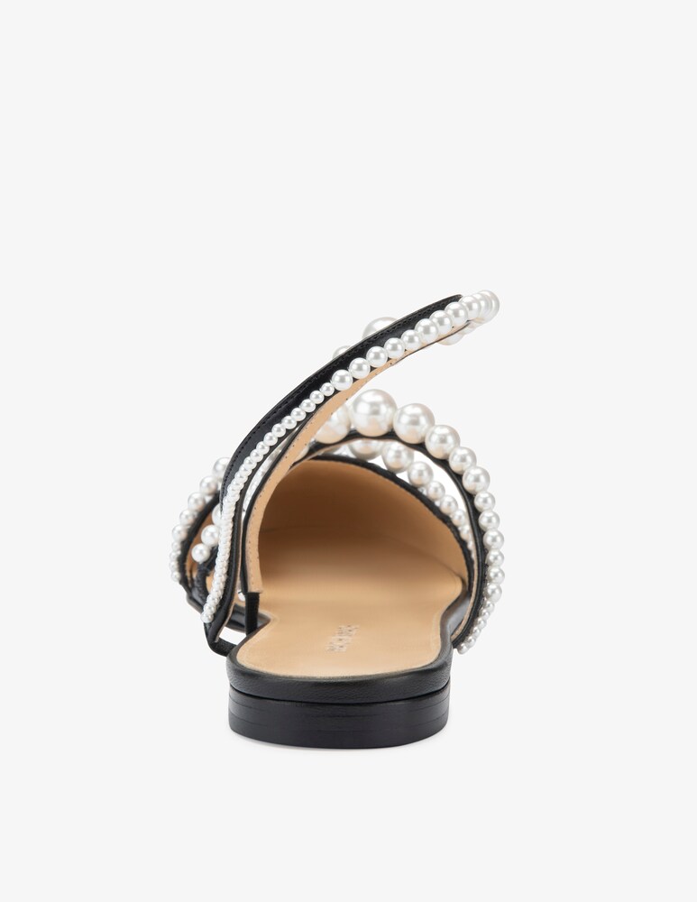 Mach & Mach Ballerine con perle a punta chiusa Sirene In Vendita