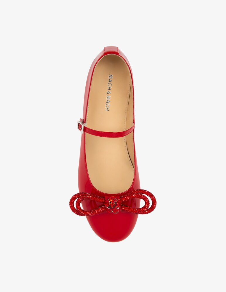 Mach & Mach Ballerine in vernice con doppio fiocco Saldi