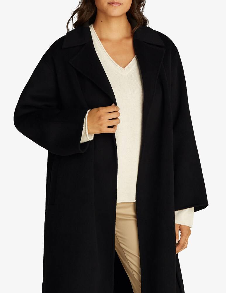 Calvin Klein Cappotto vestaglia lungo con cintura in lana Convenienza