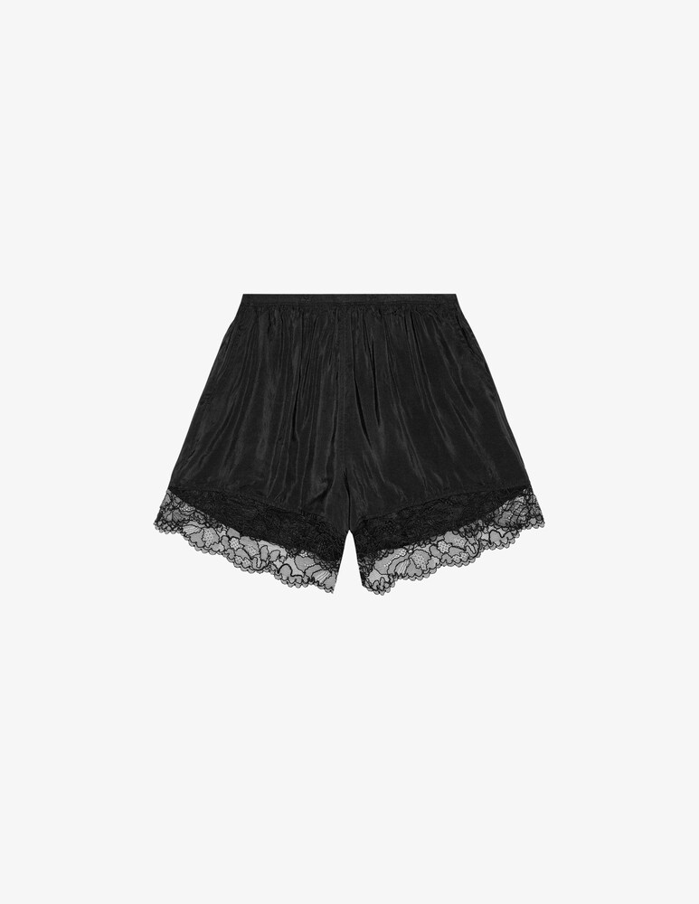 Ganni Shorts in habotai di viscosa elasticizzato Nuovo