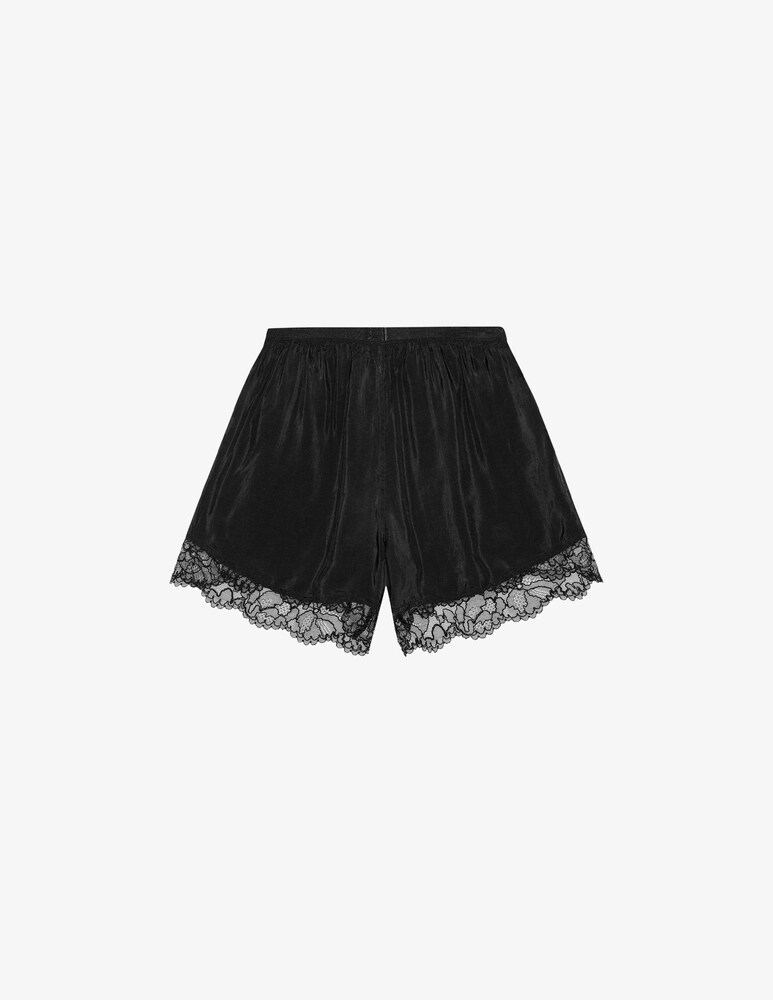 Ganni Shorts in habotai di viscosa elasticizzato Nuovo