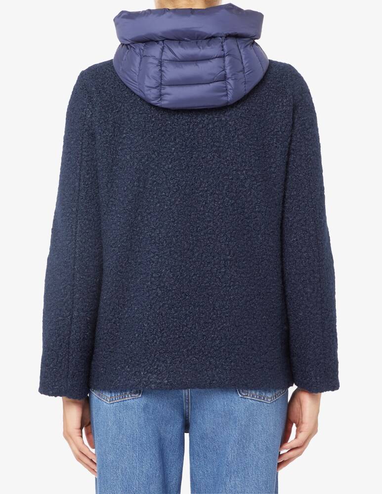 EMME Marella Whool ricciolino zip cappuccio Shopping Online