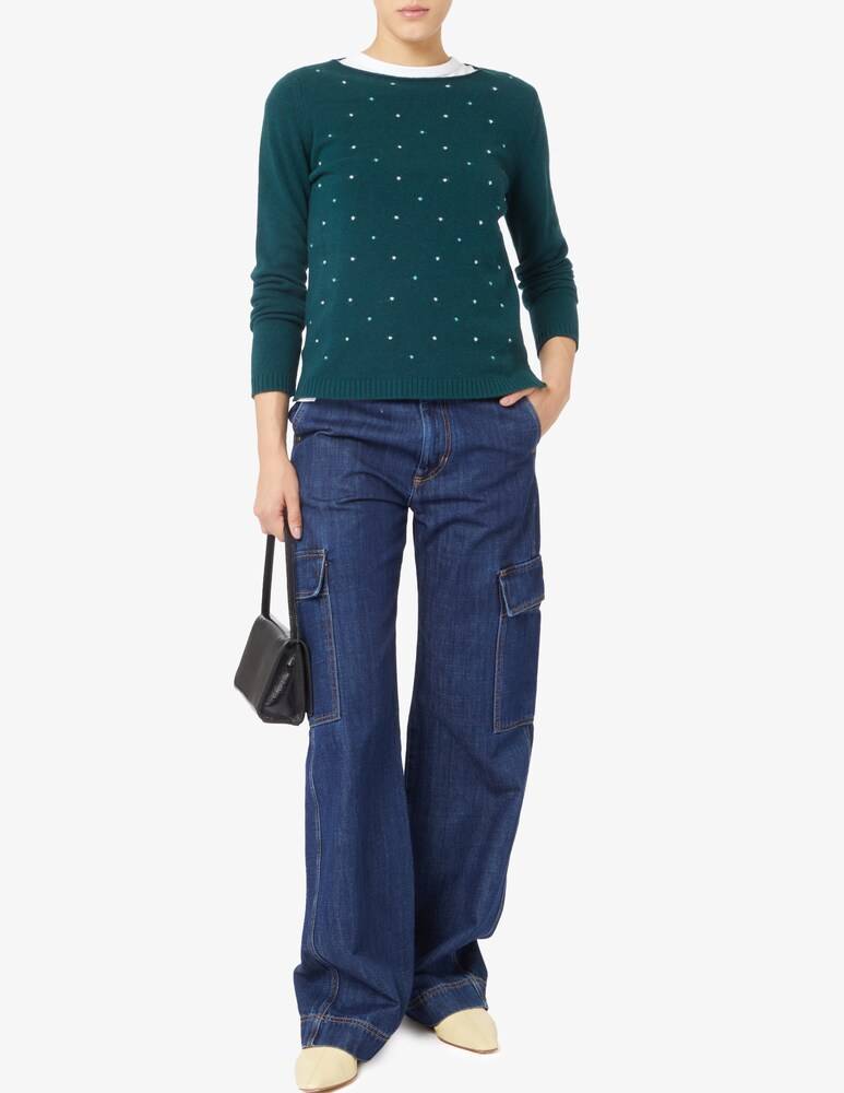 Elizabeth Ascot Maglione in misto lana Saldi