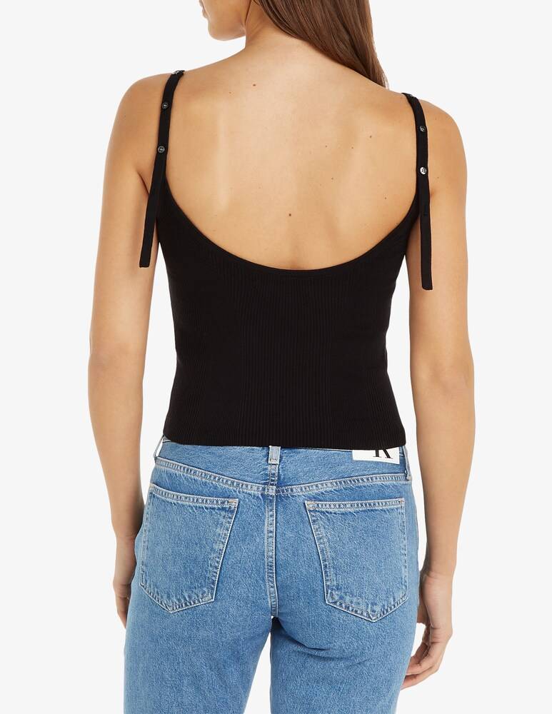 Calvin Klein Jeans Top in misto cotone Promozione Limitata
