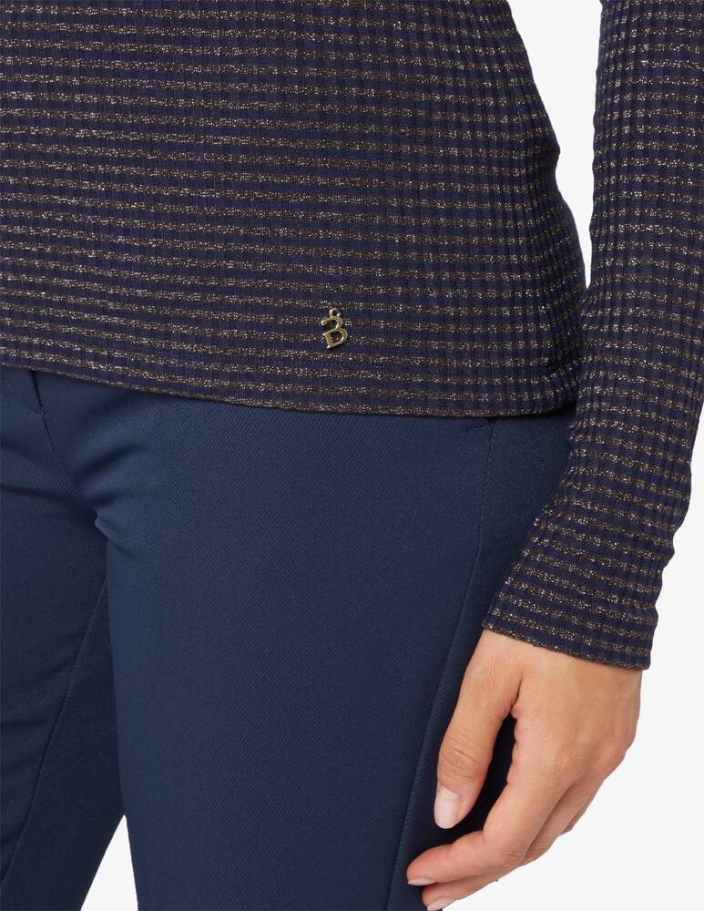 iBlues Piovra maglietta in lurex rigata Affare Del Giorno