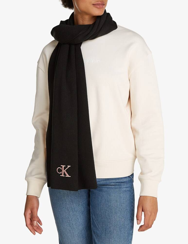 Calvin Klein Jeans Sciarpa monogram ricamata Offerte