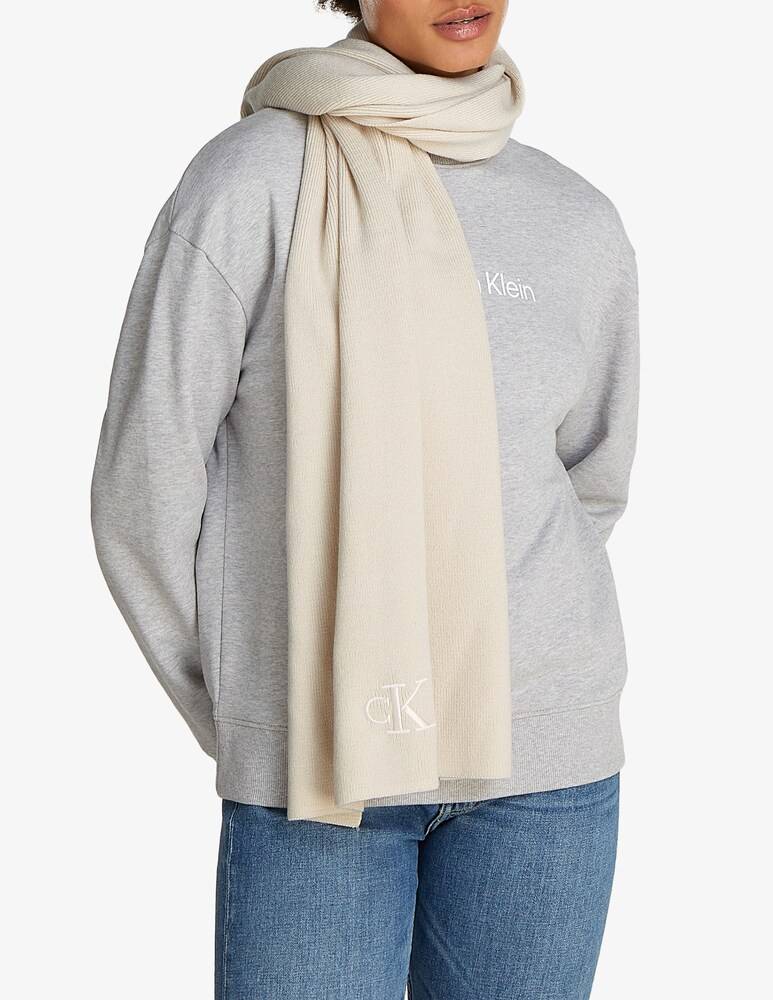 Calvin Klein Jeans Sciarpa monogram ricamata Hotsell