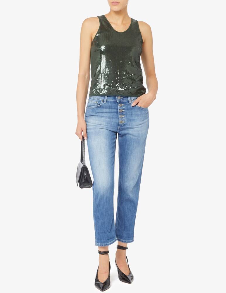 EMME Marella Veneto top con paillettes Vendita Calda