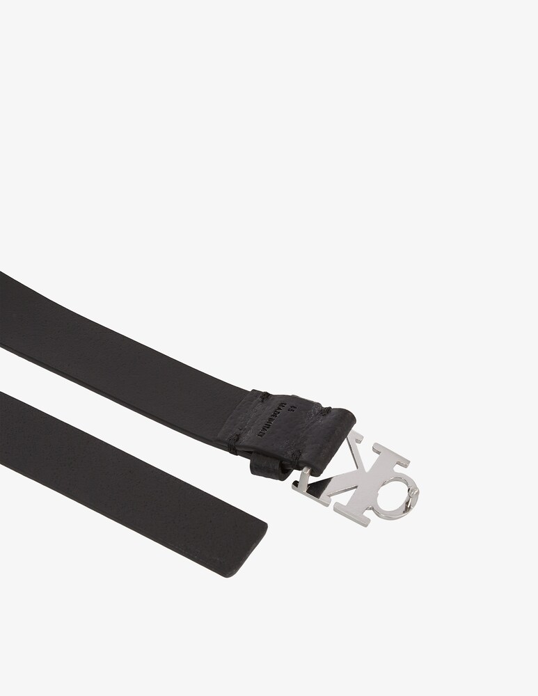 Calvin Klein Jeans Cintura mono plaque in pelle 25mm Spedizione Gratuita