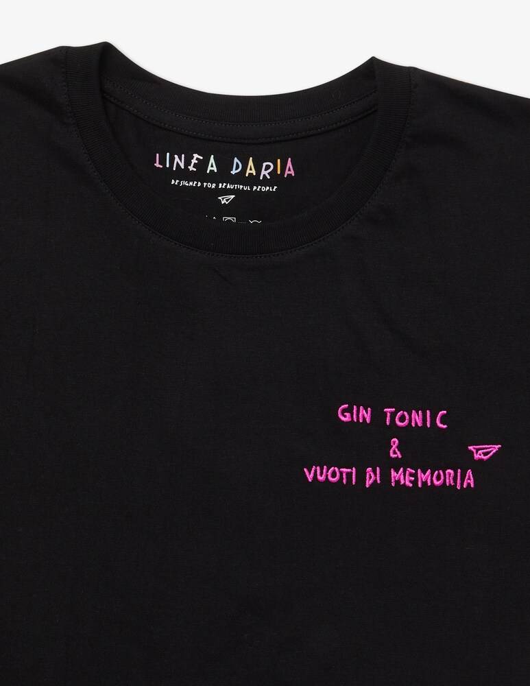 Linea Daria T-shirt Gin Tonic & Vuoti di Memoria Qualità Garantita