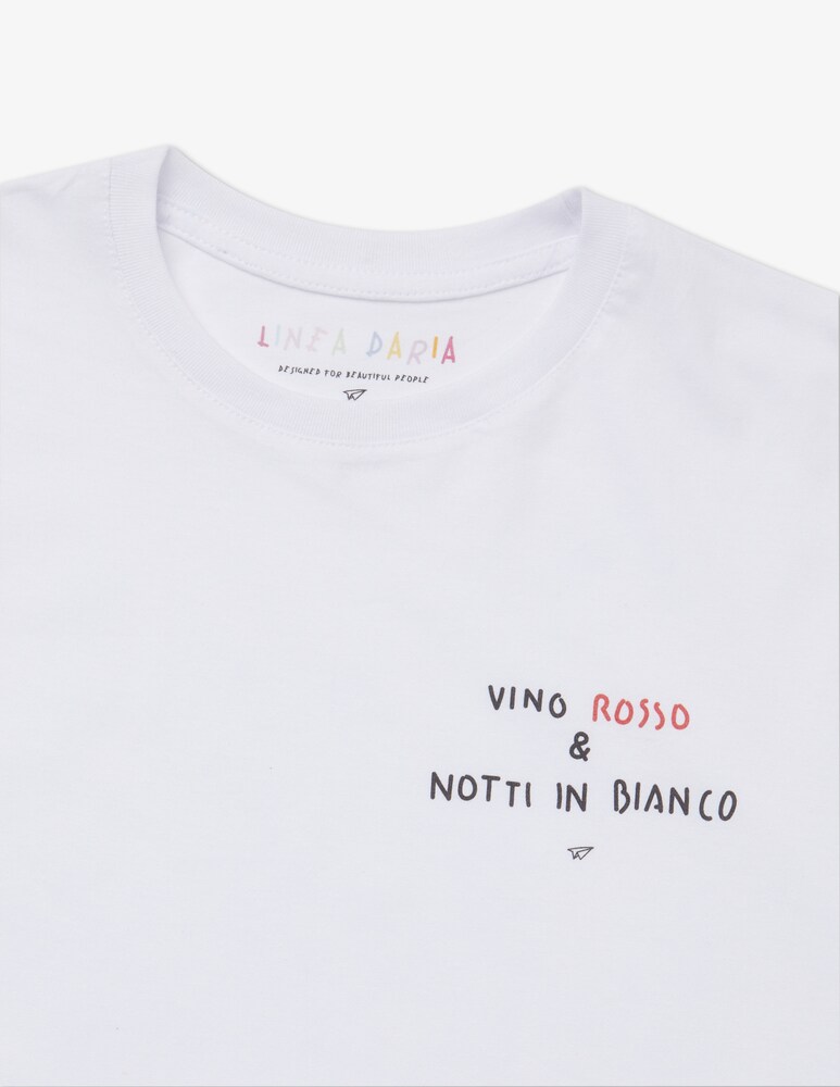 Linea Daria T-shirt Vino Rosso & Notti in bianco Novità