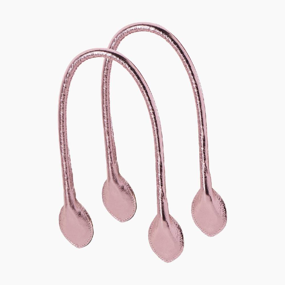 Manico lungo a cuore effetto laminato fucsia rose Nuovo