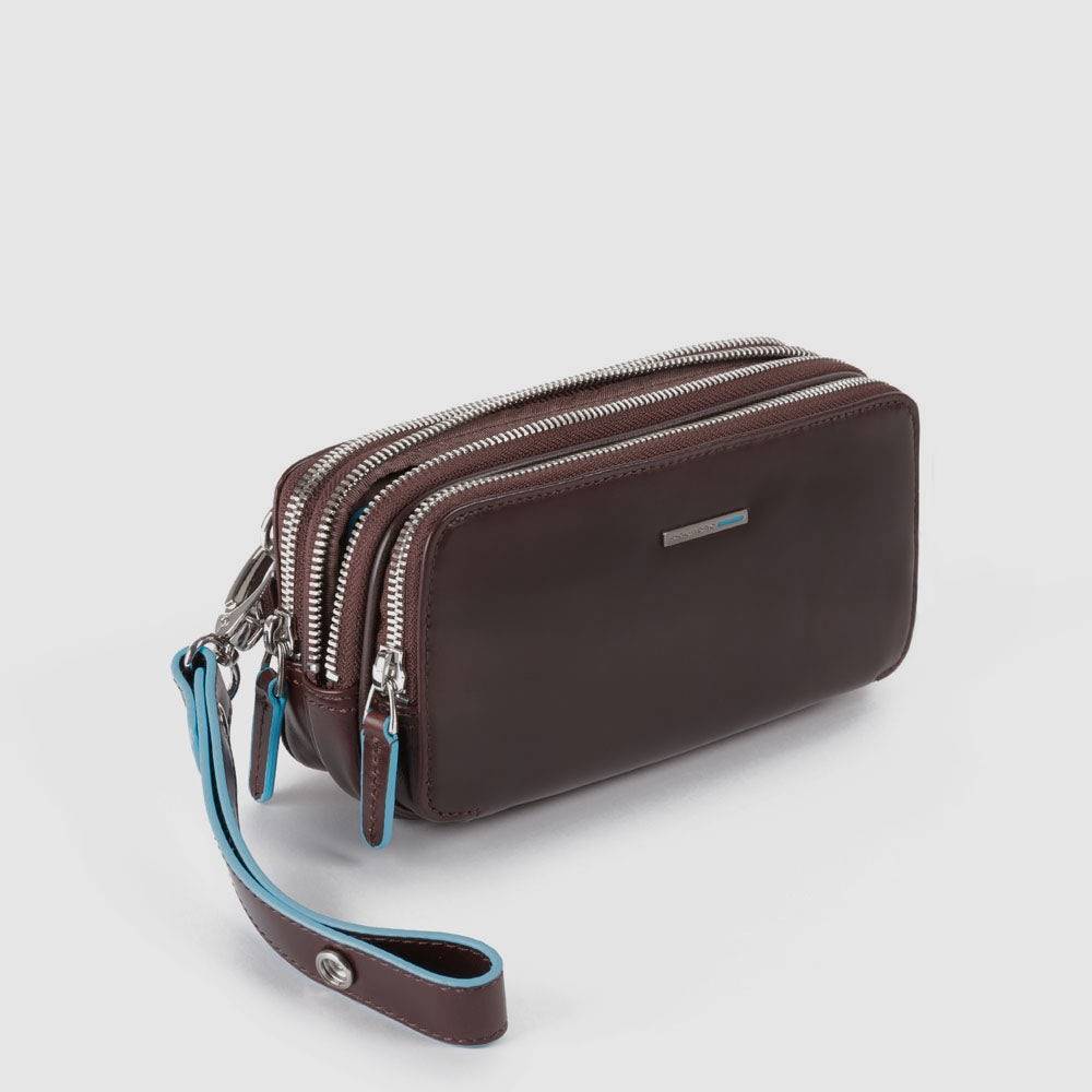 Piquadro Case with three dividers and removable wrist strap Saldi Di Fabbrica