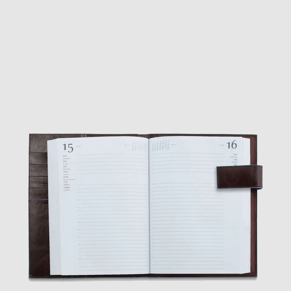 Piquadro Leather daily diary with Vendite Flash