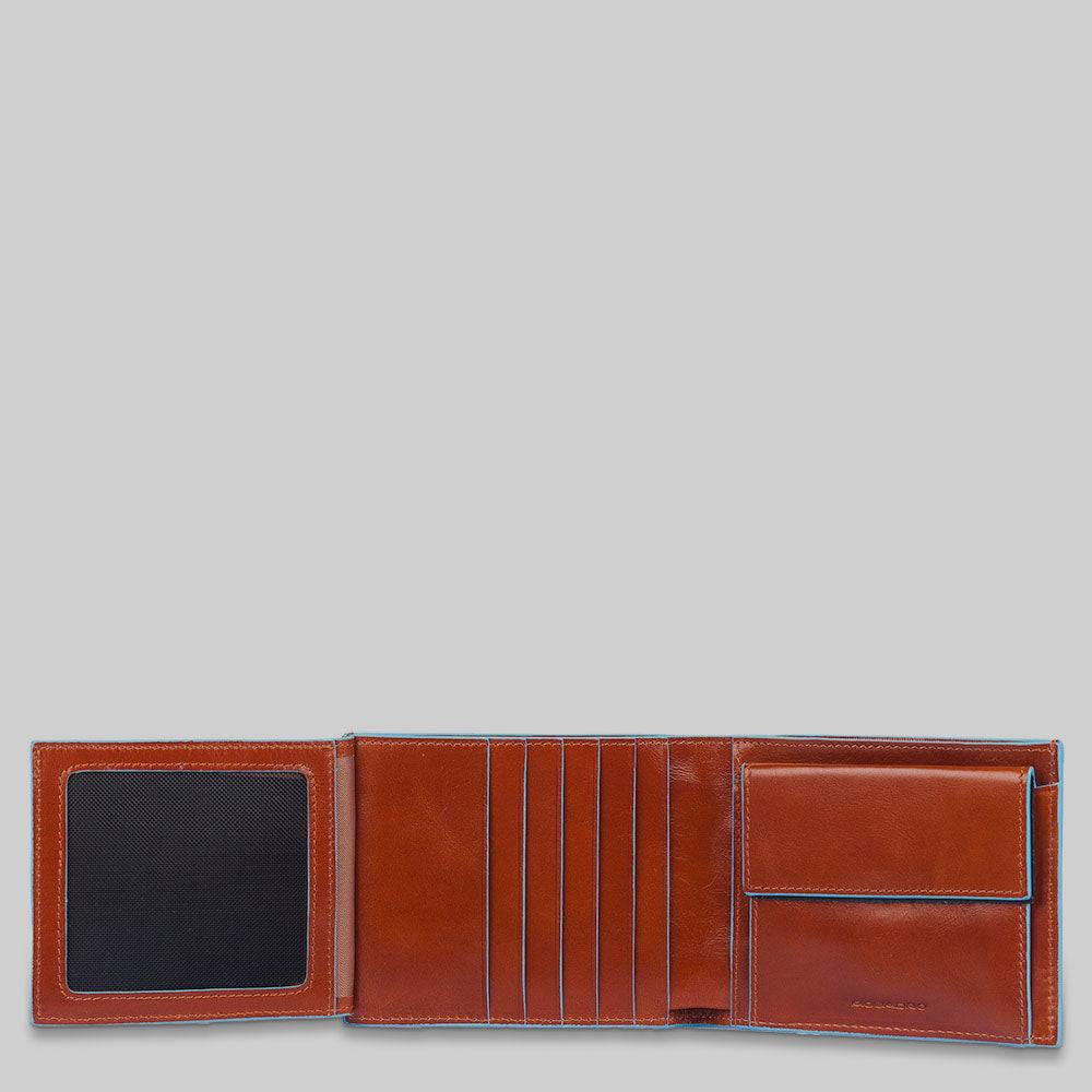 Piquadro Men's wallet with coin case and document holder Spedizione gratuita