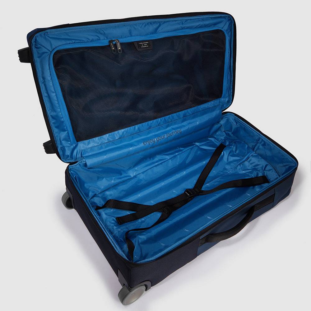 Piquadro Modular wheeled duffel in recycled fabric Prezzo Ridotto