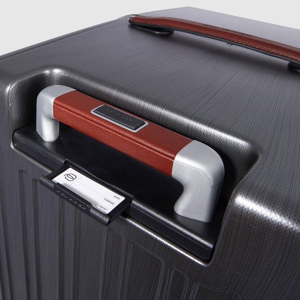 Piquadro Hardside spinner in trunk shape Vendita Economica