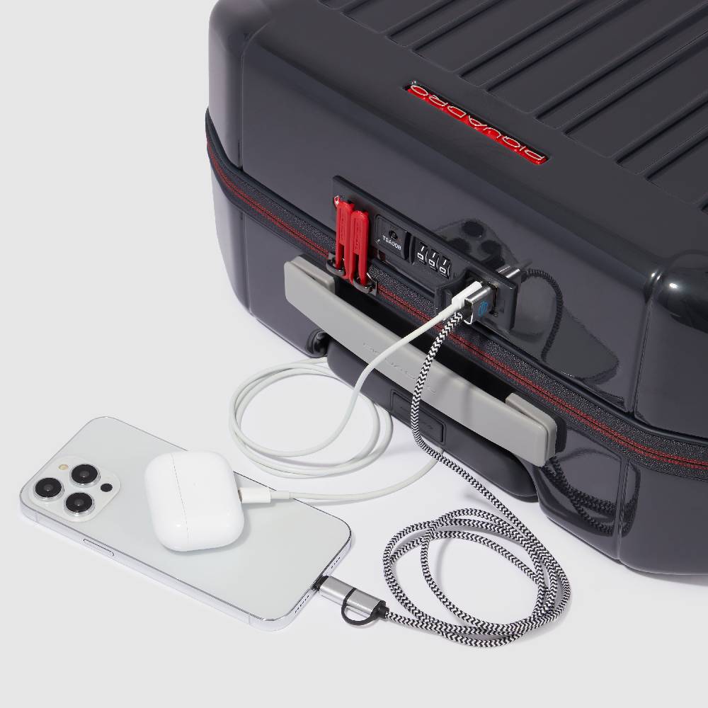 Piquadro Cabin size, ultra slim hardside spinner Saldi Di Fabbrica
