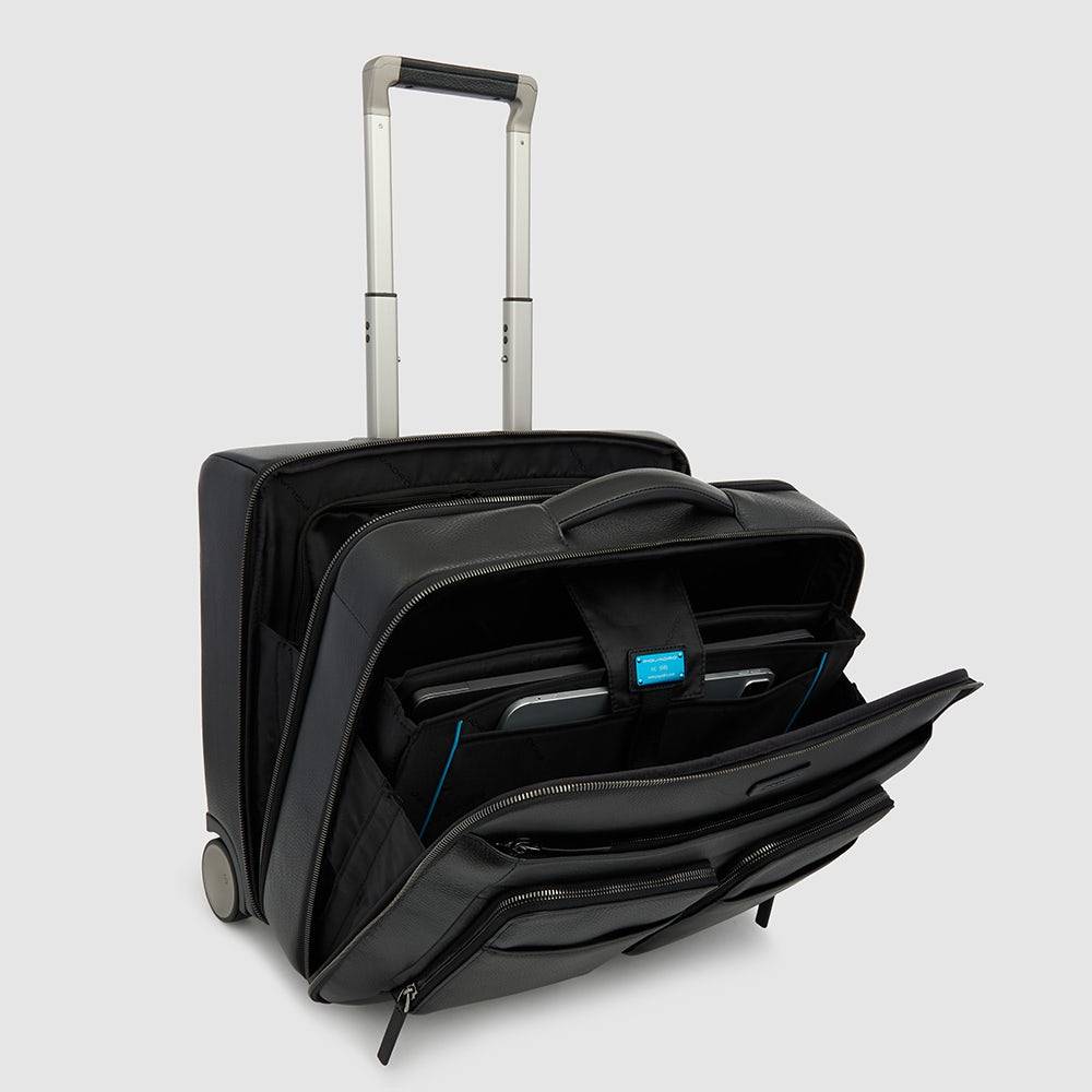 Piquadro Wheeled computer briefcase with iPad® compartment Italia
