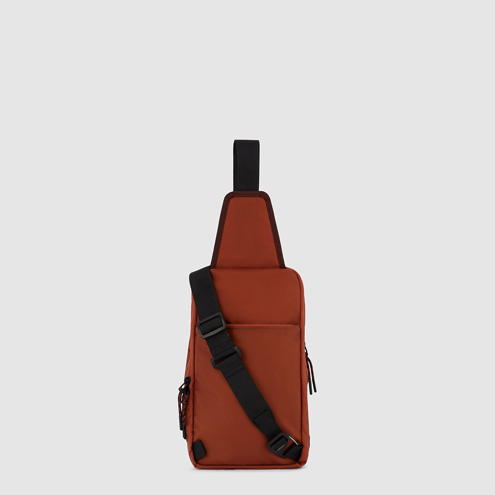Piquadro Mono sling bag in recycled fabric Vendita