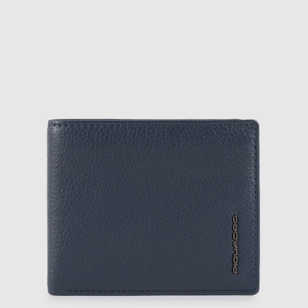 Piquadro Men’s wallet with flip up ID window, coin pocket Negozio